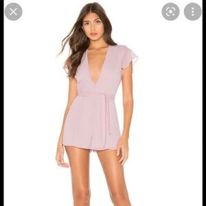 Privacy Please Swiss Dot Lavender Romper